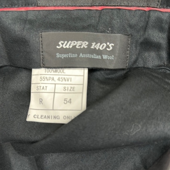 Bartorelli Napoli Super 140’s Australian Wool Gray Flat Front 38R - Picture 8 of 11